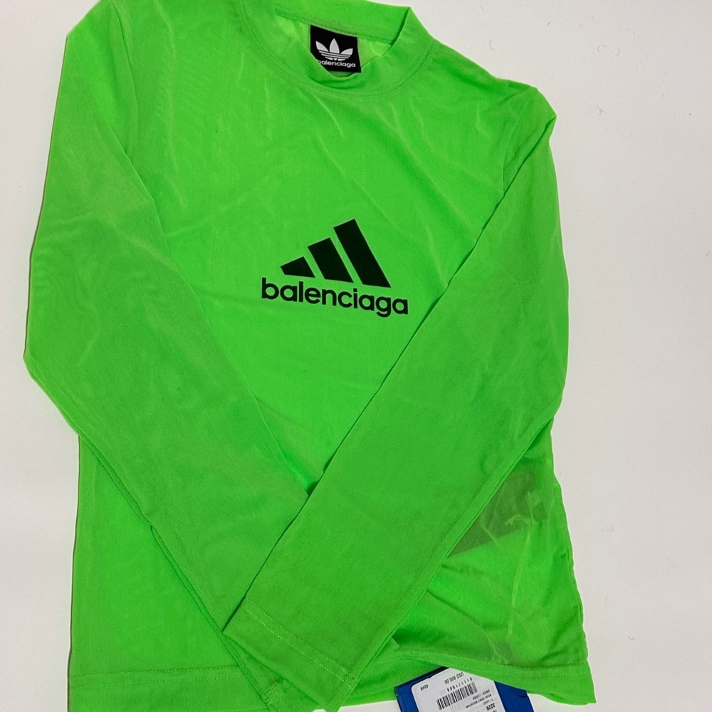 Balenciaga Green Long-Sleeved Shirt